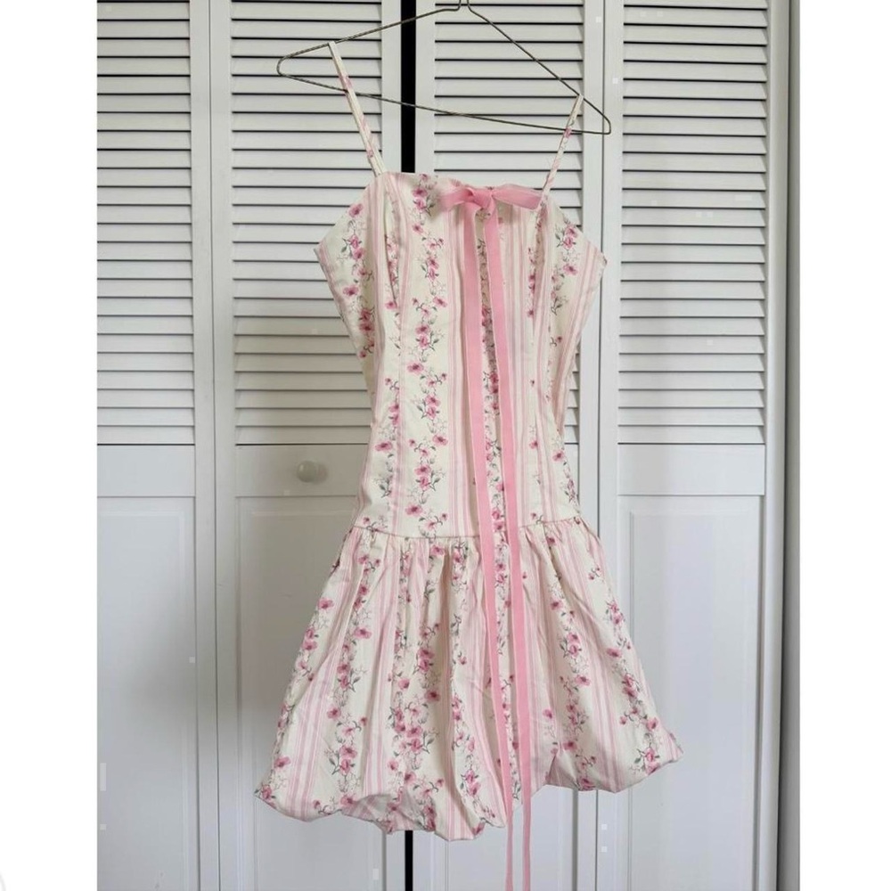 vintage cottage mini dress